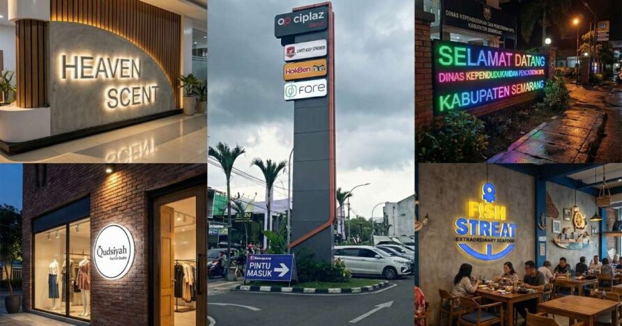Jarak Pandang dan Ukuran Huruf Signage Ideal untuk Branding (Update 2026)