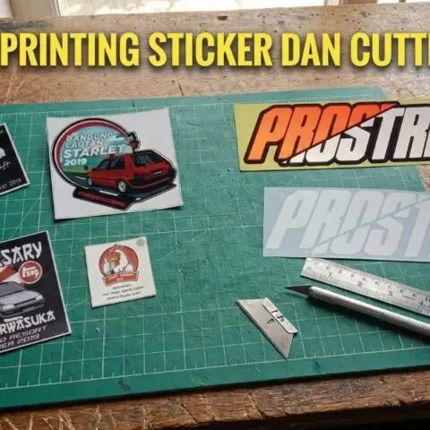 Perbedaan Sticker Cutting vs Printing: Pilih Mana untuk Papan Nama Bisnis? ( Tahun 2026)